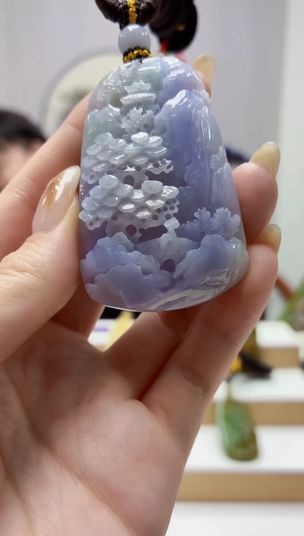 未镶嵌定制翡翠5060jw-毛货挂件123