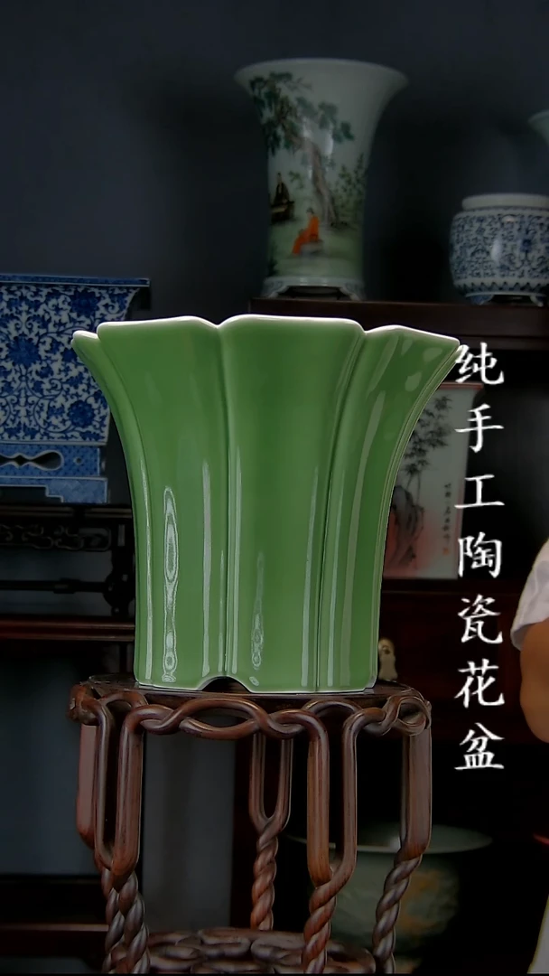 景德镇陶瓷手工花盆