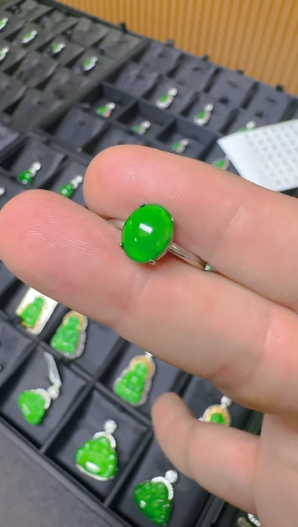 未镶嵌戒指翡翠天然A货翡翠