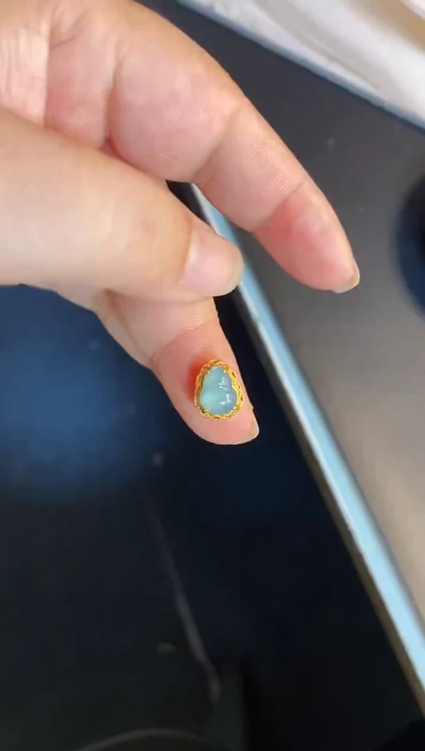 吊坠(不含链)银S925镶嵌翡翠1