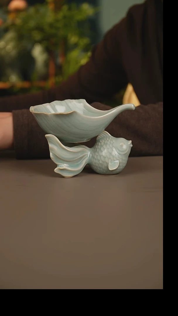 杯仿古金鱼茶漏