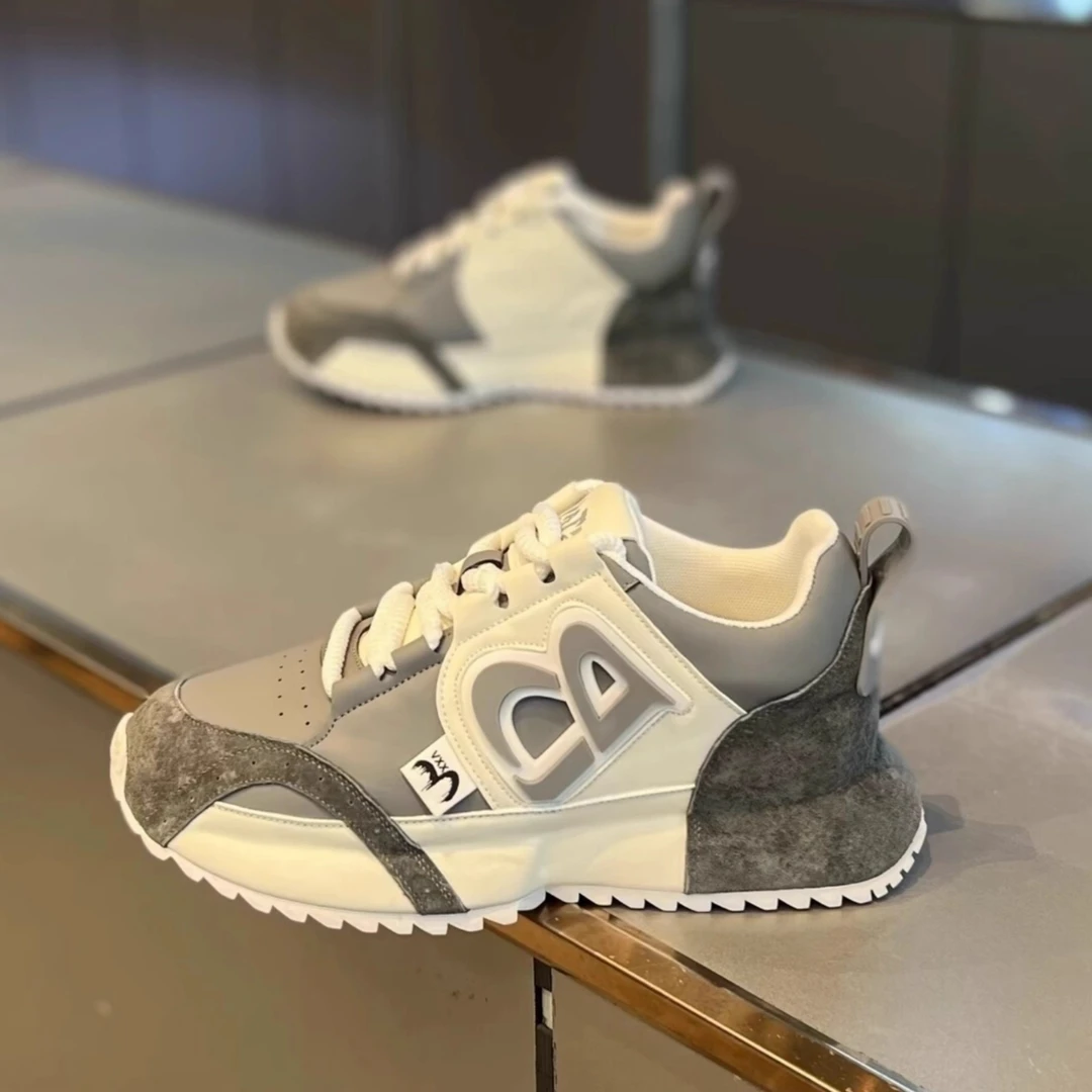 Maishe阿甘潮鞋秋季新款磨砂皮厚底增高老爹鞋轻质百搭爆款休闲鞋