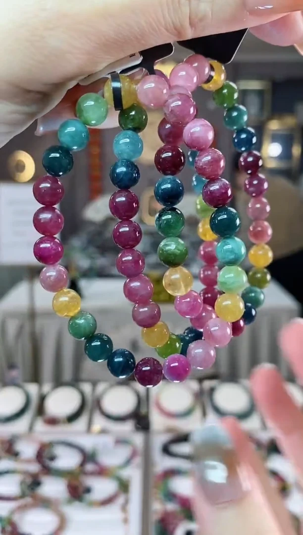 【闪购商品】碧玺单圈手串7mm+未镶嵌多样性发货一条dan