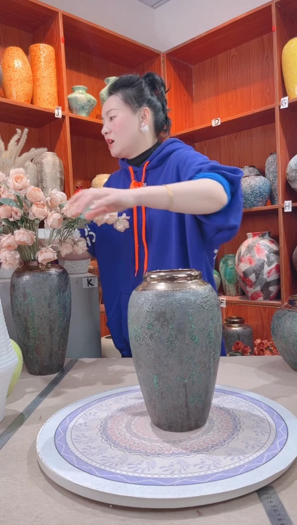 【闪购商品】瓶青铜 中号 陶瓷花瓶 无花