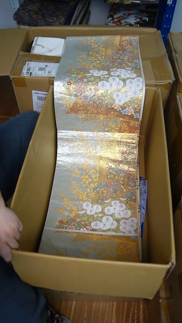 织绣29织金流水纹梅花