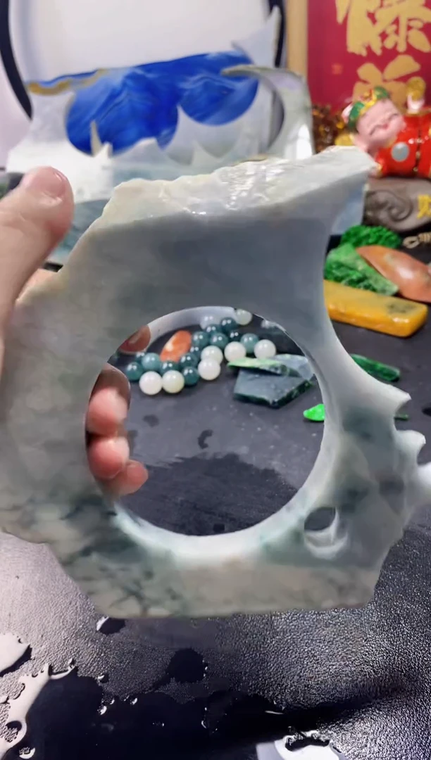 翡翠未镶嵌颈饰022天然翡翠