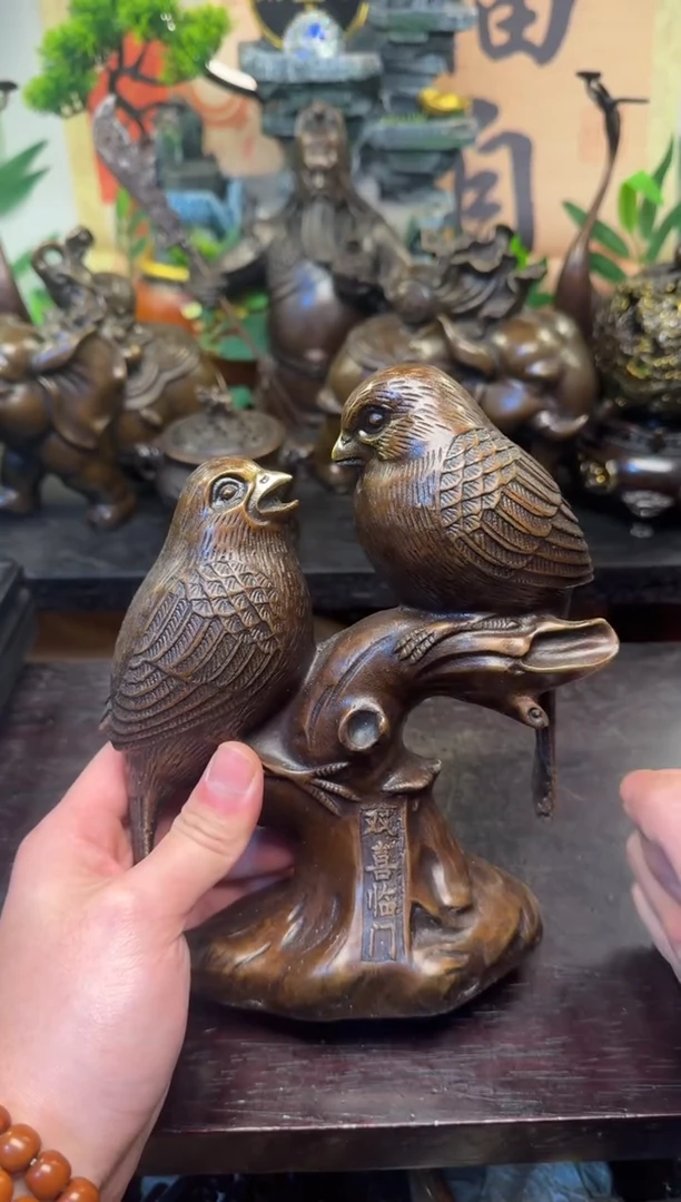 潼潼古铜只卖真铜！（双喜临门）