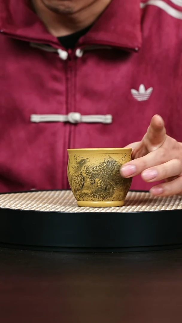 茶壶紫砂冷黄金 主人杯100cc