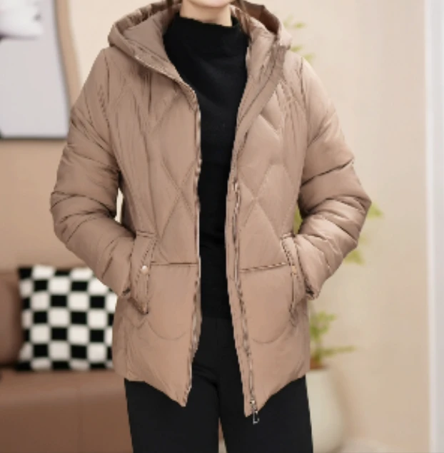S275 百搭极简风保暖短款女立领外套