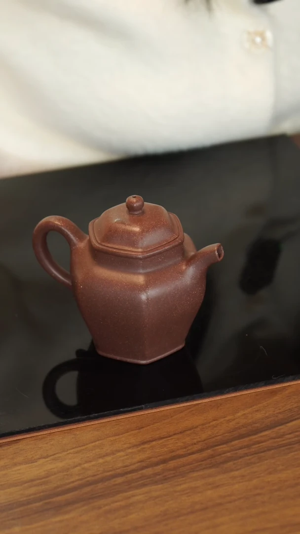 【闪购商品】紫砂茶壶羊角山紫泥-六如-200cc