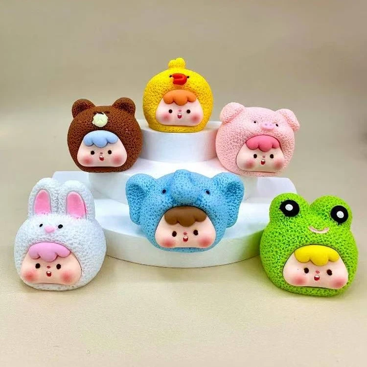 【实色动物】崽崽可爱立体奶油配件diy饰品