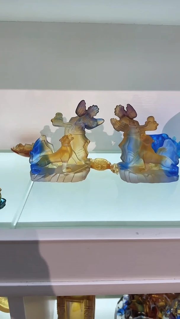 手工艺品琉璃一对