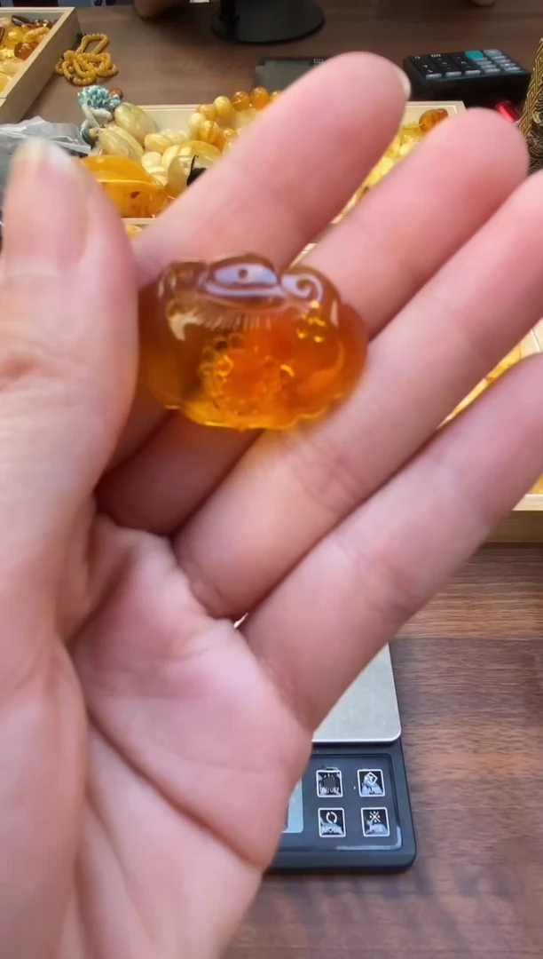 裸石琥珀未镶嵌天然琥珀蜜蜡