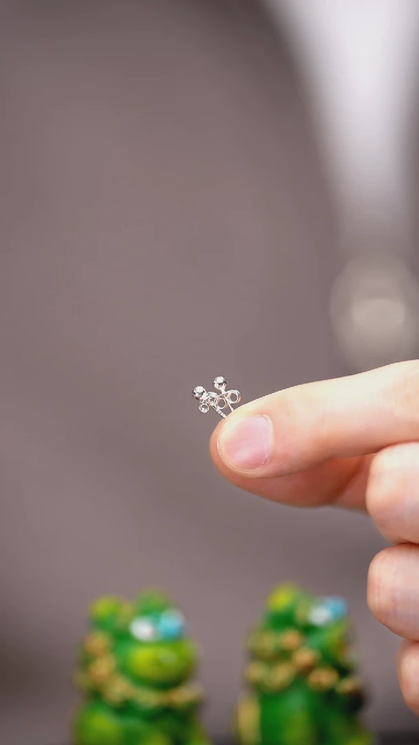 【闪购商品】刺绣黔东南苗族刺绣圆球耳钉