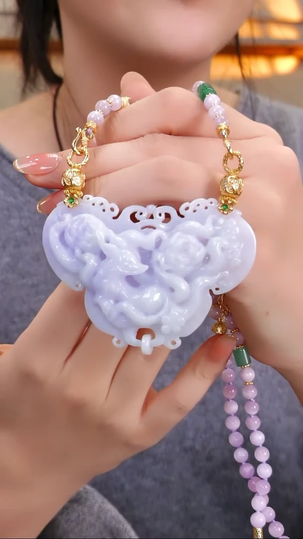 颈饰未镶嵌翡翠国风