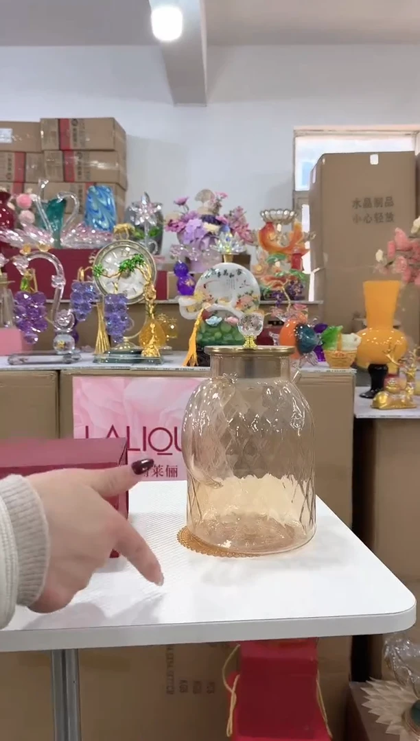 【闪购商品】无铅玻璃美全花器-s-早40