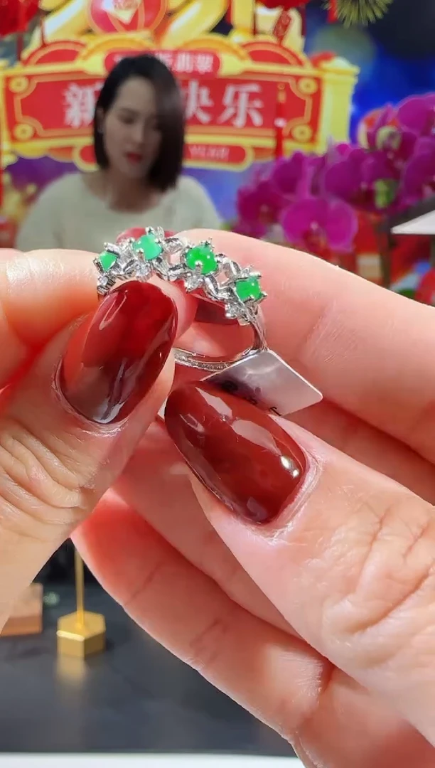 【闪购商品】翡翠戒指合金戒指多样性发一