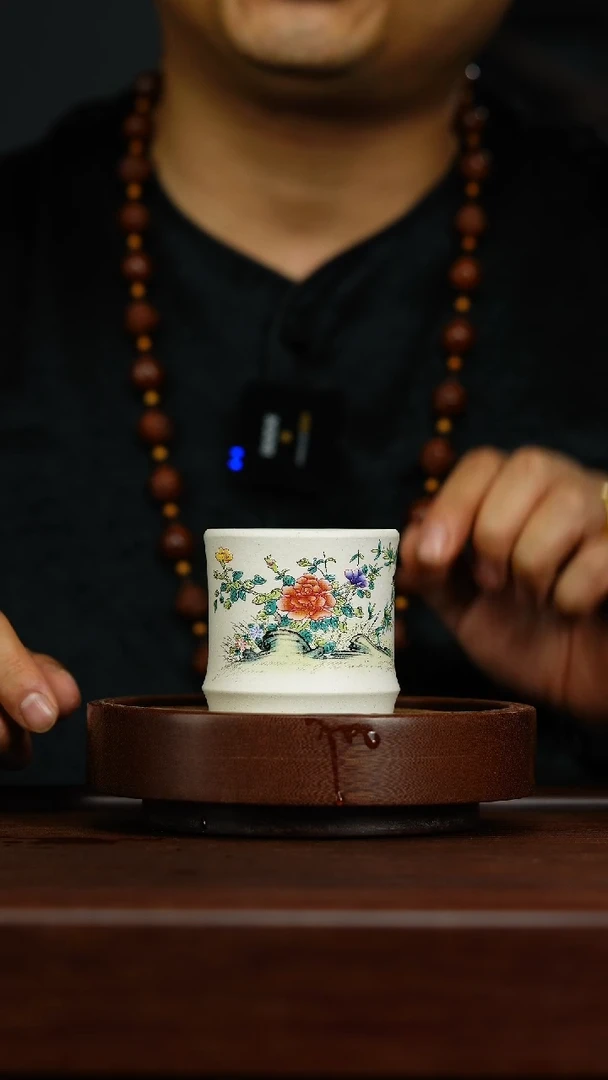 茶壶紫砂N13  竹报平安 杯子{白玉段}
