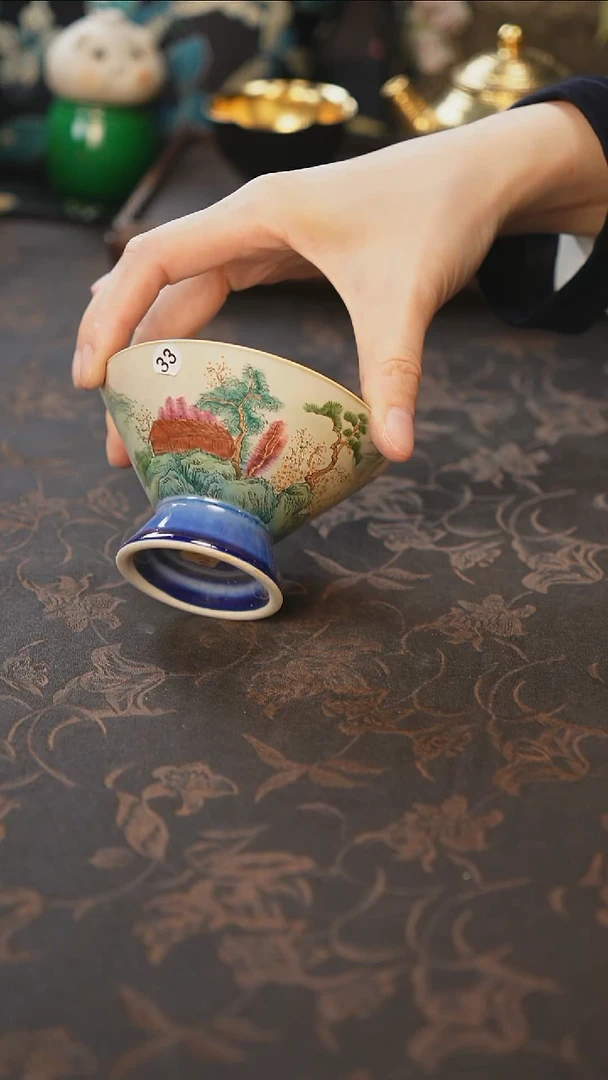 杯景德镇陶瓷杯碗柴烧多人
