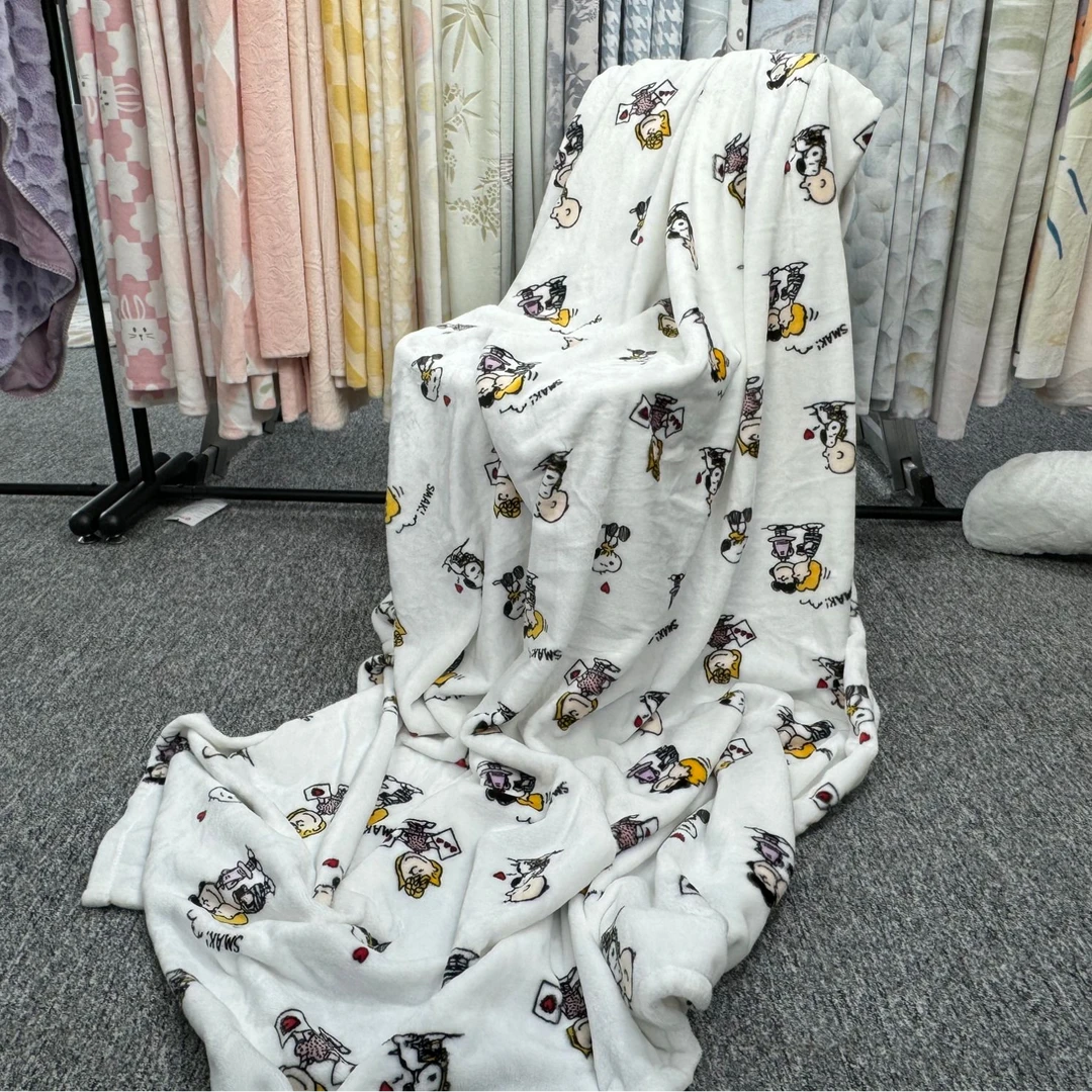 双面牛奶绒毛毯  柔软亲肤舒适  150*220cm  微瑕品  午睡毯