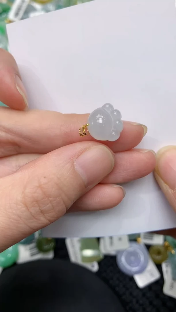 【闪购商品】翡翠颈饰18K金镶嵌11111111