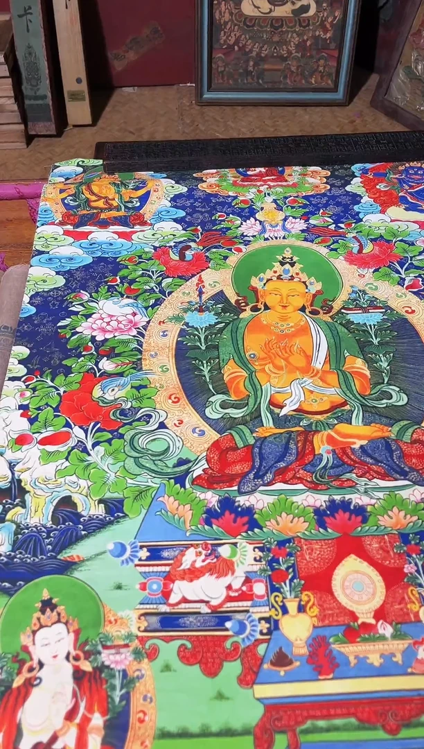 卷轴画卷轴画帅帅的唐卡