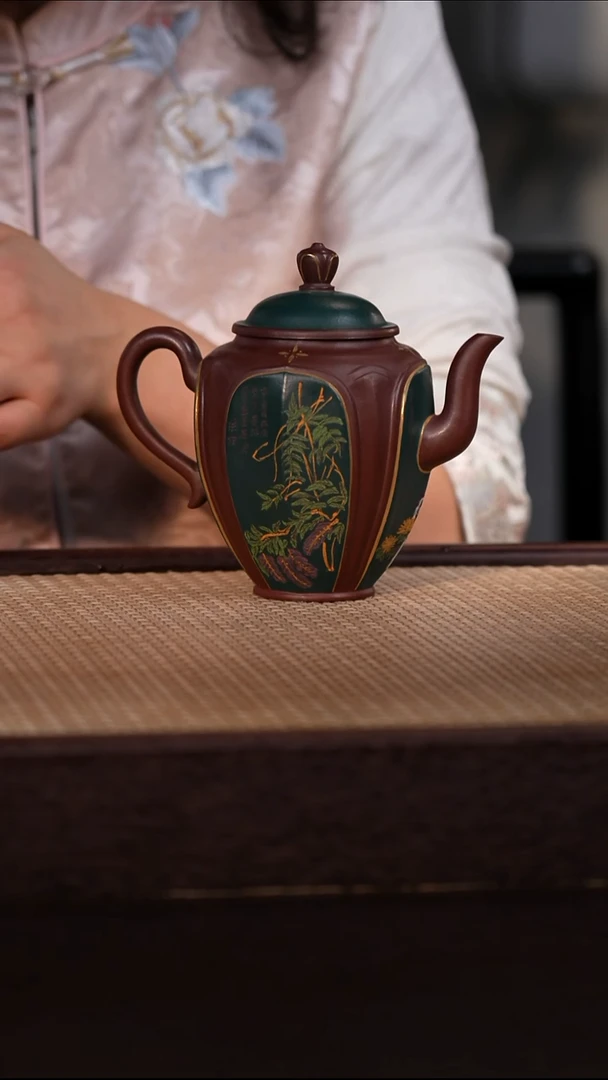 茶壶紫砂紫泥 350cc