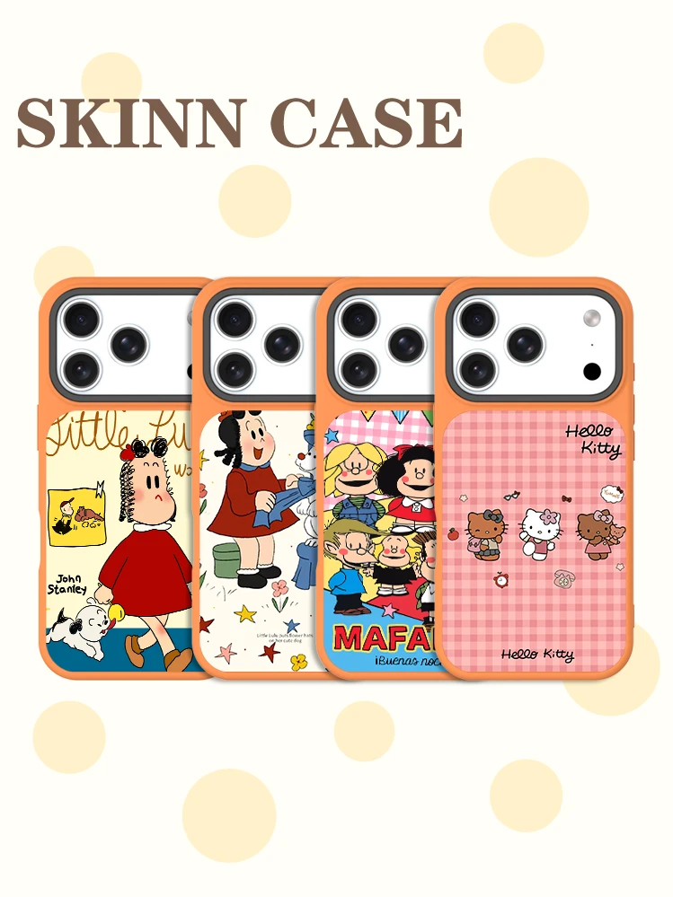 SKINNCASE 【玛法达小露露】水晶闪粉浮雕磁吸手机壳