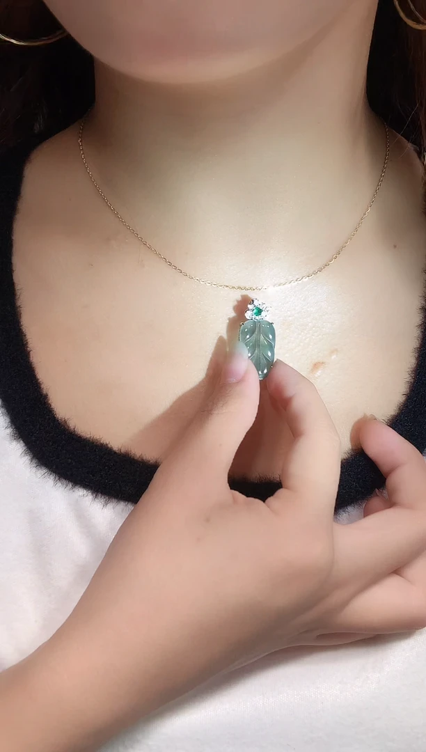 颈饰未镶嵌翡翠0芹0翡翠珠宝253