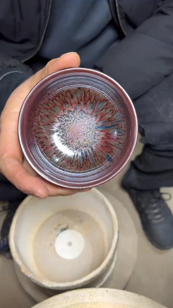 【闪购商品】茶盏名家谢贞生建盏（带证书礼盒）5