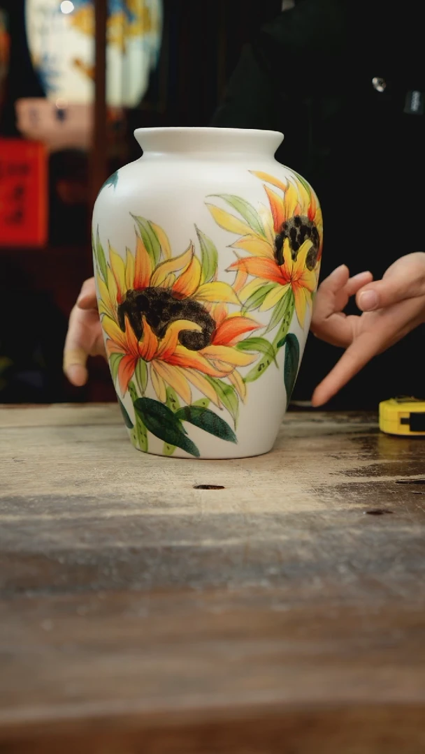 【闪购商品】瓷片景德镇纯手工釉下彩精品花瓶