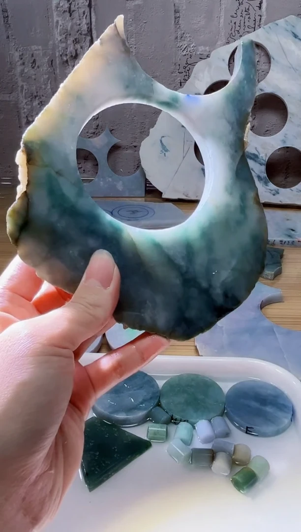 裸石翡翠天然翡翠A货石 南 642