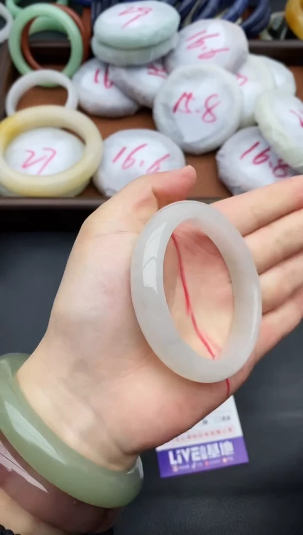 未镶嵌手镯石英质玉38+54/55