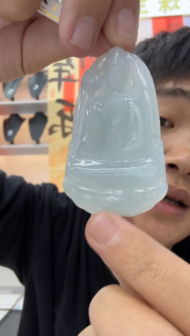 【闪购商品】翡翠颈饰未镶嵌天然翡翠A货孤品一件