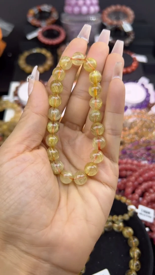 未镶嵌手串水晶金发晶9.4mm