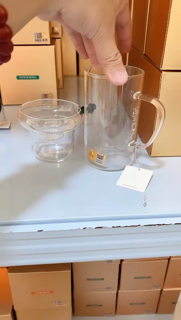 晶彩/奉珠激光打孔/墨绿+清简杯