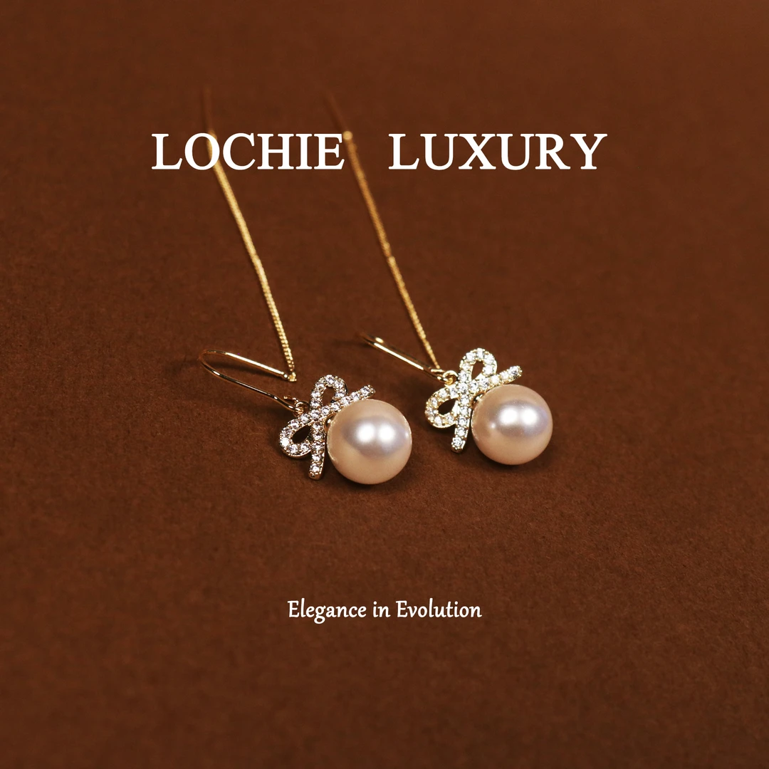 黄铜仿珍珠耳饰 L229【纤腰楚楚】法式经典轻奢精致款珠珠长款耳线