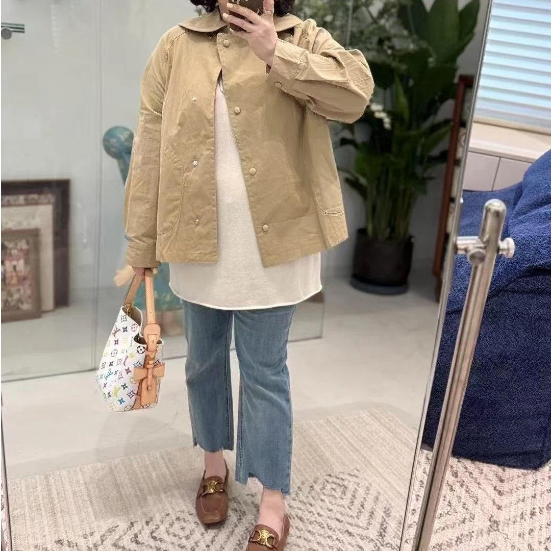 Meet遇见-春季百搭娃娃领小风衣