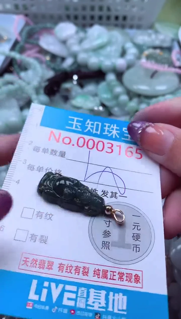 翡翠未镶嵌吊坠(不含链)3165