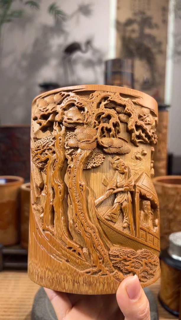 G****父赤壁夜游笔筒