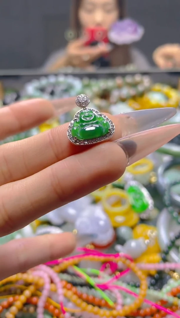 颈饰未镶嵌翡翠/S/翡翠A货，一件也是批发价