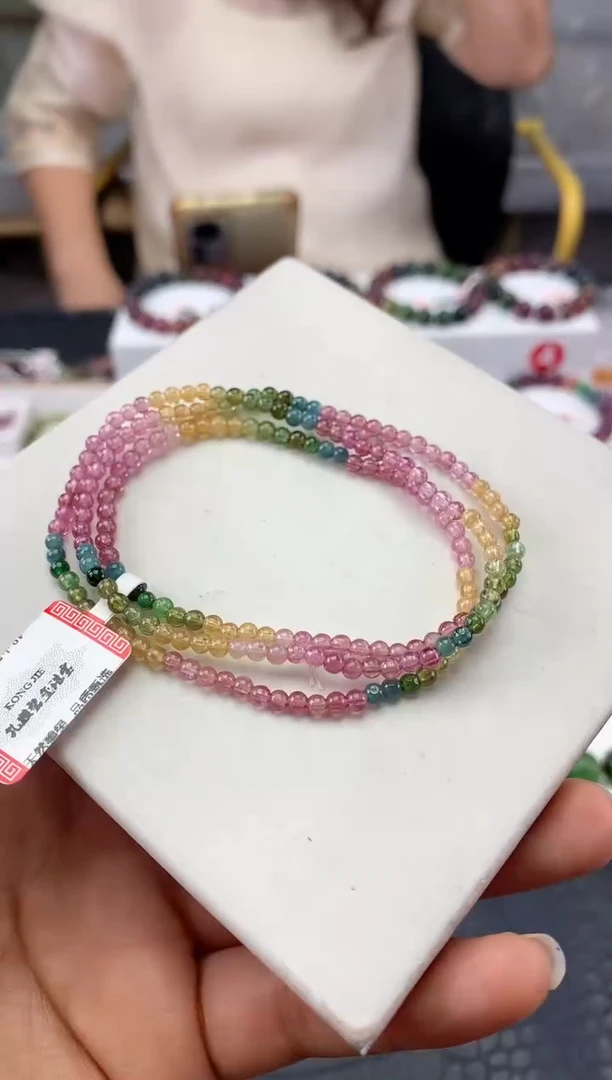 未镶嵌手串碧玺多样性发一条