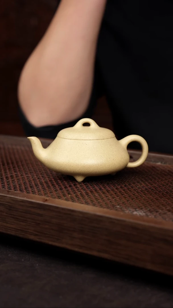 【闪购商品】紫砂茶壶超矿标本绿汉棠石瓢【带矿标证书】