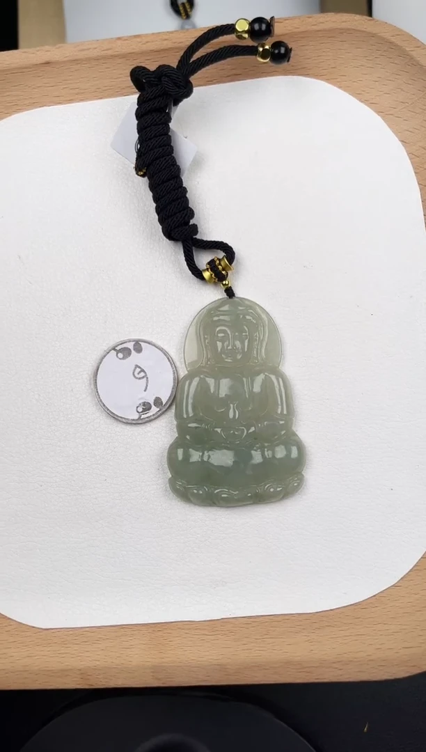 颈饰未镶嵌翡翠Y5A076绿大观音-8