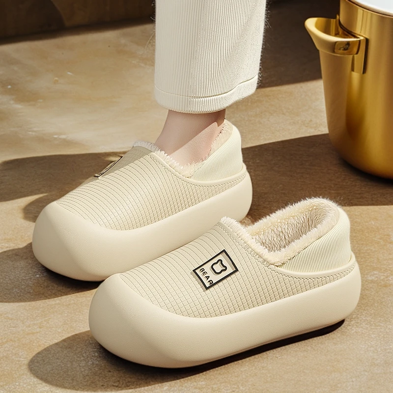 包跟女孕妇秋冬新款拖鞋棉鞋2025防滑月子保暖拖鞋棉拖鞋