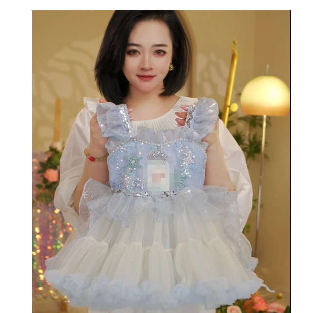 [艾莎公主]2025年新款夏季连衣吊带裙