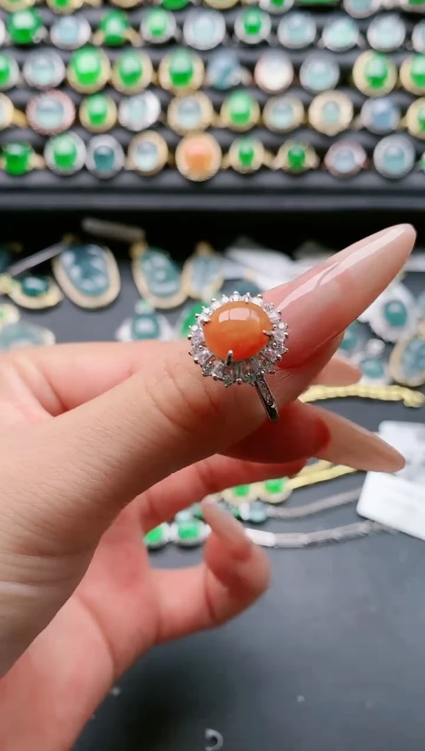 【闪购商品】翡翠戒指银S925镶嵌1111111