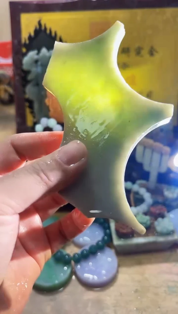 未镶嵌挂件翡翠A货常星8222