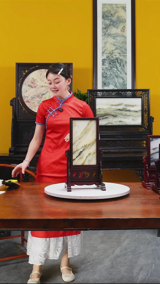 石材天然大理石画摆件