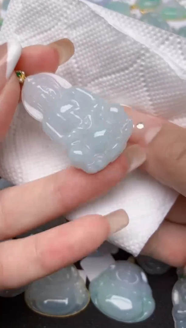 翡翠银S925镶嵌颈饰天然缅甸A货翡翠